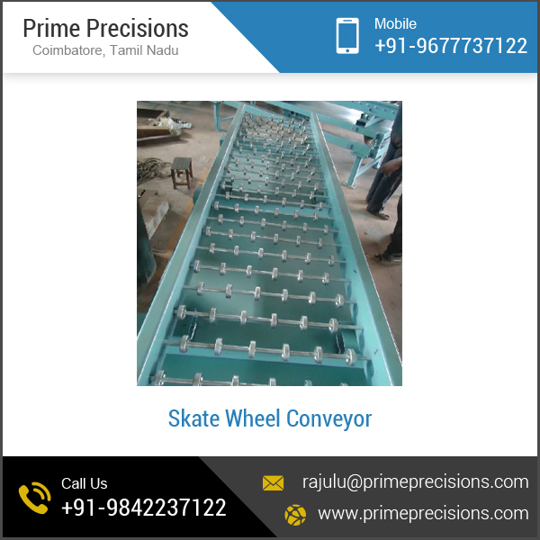 Prime Precisions skate wheel conveyor, Certification : ISO