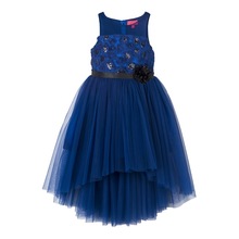 New design baby girls dress,, Color : Blue