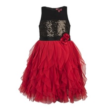 Kids Girls Red Party Dress