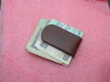 Magnetic Leather Currency Holder