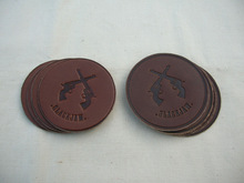 Round leather Patch