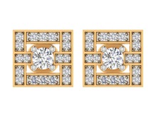 Solitaire Diamond Earrings