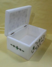 Stone Marble Inlay Box, for Home Decoration