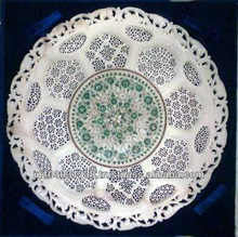 Stone marble inlay decorative plate
