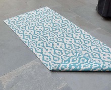 COTTON JAQUARD HAND WOVEN RUGS RUNNERS
