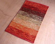 cotton rayon chenile durry rugs