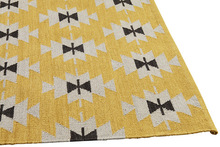  designer cotton kilim rug, Technics : Woven