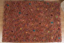 Designer Wool Shaggy Long Pile Carpets, For Floor, Kitchen, Home, Hotel, Prayer, Technics : Woven