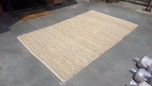  Jute Dhurrie, for Bedroom, Commercial, Decorative, Home, Hotel, Pattern : FLATWOVEN