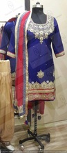 Embroidered Hand Work Punjabi Suit, Packaging Type : Poly Bag