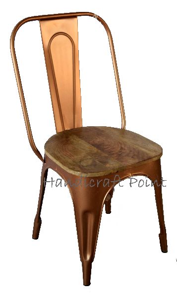 Tolix Chair With Wooden Seat Manufacturer In Jodhpur Rajasthan