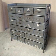 Vintage Industrial Metal Chest Of drawer, for storage, Feature : Durable