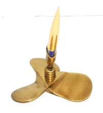 SAISHWARI Brass Propeller Pen Holder,, for Business Gift