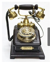 Old-fashioned office Decorative Desk Wooden Telephone