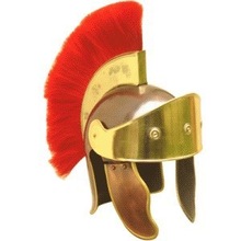 SAISHWARI Metal Roman Praetorian Plume Helmet,, Style : ARMOUR