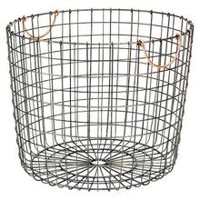 METAL WIRE IRON FRUIT BASKET WITH COPPER HANDLE