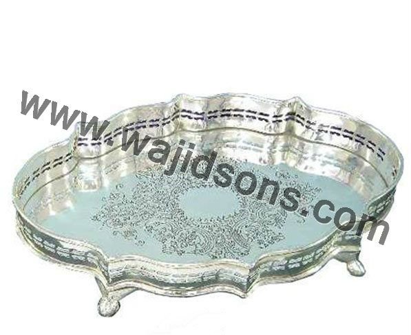 Decorative Metal Tray, for Home Decoration