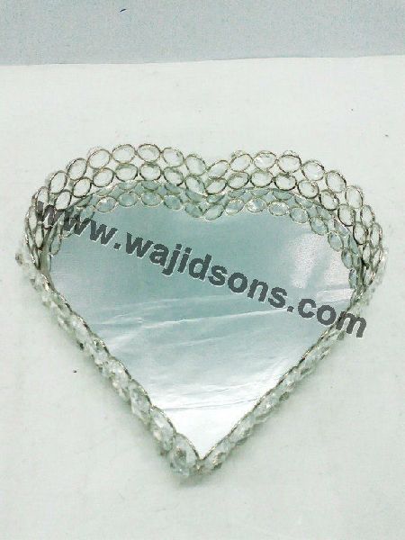 Heart Shape Crystal Beads With Glass