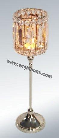 Silver crystal candle, for Home Decoration