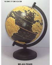 Decorative Antique Globe On Metal Stand, for Home Decoration