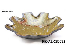 Golden Finish Aluminium Bowl