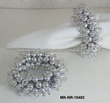 MKI Pearl Beaded Napkin Rings