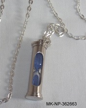 Sand Timer Pendant With Neck Chain