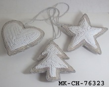 White X-mas Tree Christmas Ornament