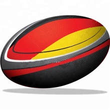 OEM Synthetic Rubber yellow rugby ball