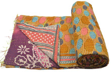 Bangali Gudari reversible cotton Quilt, for Home, Hotel, Technics : Stitching