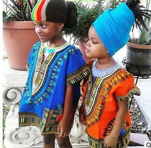 Dashiki Print Boys Girl Dress Hippie kids