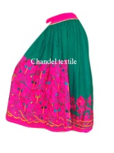 Gujarat Parrot Skirt Hand Embroidered, Technics : Printed