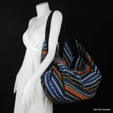 handmade Neon Hand Woven Cotton Backpack