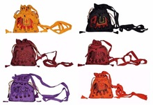  Indian Crossbody Pouch Bags, Size : 6.5 x 8 inches