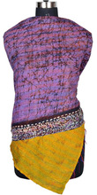 Kantha Work quilted scarf, Color : Multi Colors