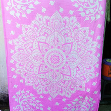 100% Cotton Printed New Ombre Mandala Tapestry, Technics : Handmade