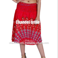 Short Mandala Printed Skirt