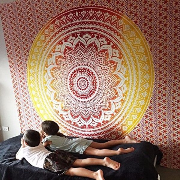 Chandel Textile Printed Tapestries wall decor, Color : multi