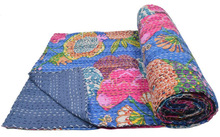 Twin Fruit print Blanket handmade Bedspread, for Home, Hotel, Technics : Stitching