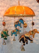 WIND CHIMES ELEPHANT BELL DECORATIVE