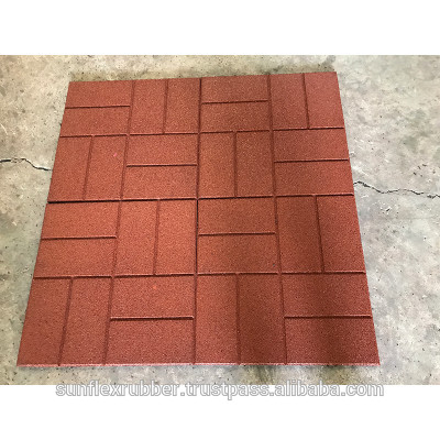 Flagstone Rubber Pavers, for Outdoor, Size : 500x500mm