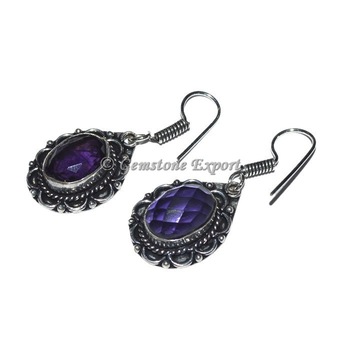 Amethyst Healing Earrings, Occasion : Anniversary, Engagement, Gift, Party, Wedding
