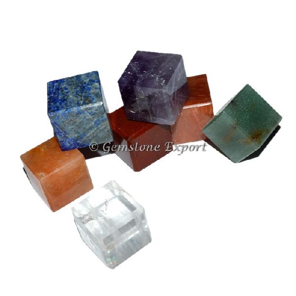 Gemstone Mix Chakra Stone Cubes