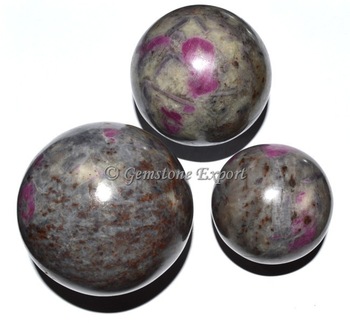 Gemstone Ruby Sphere