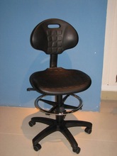 Synthetic Leather drafting chairs, Color : Black