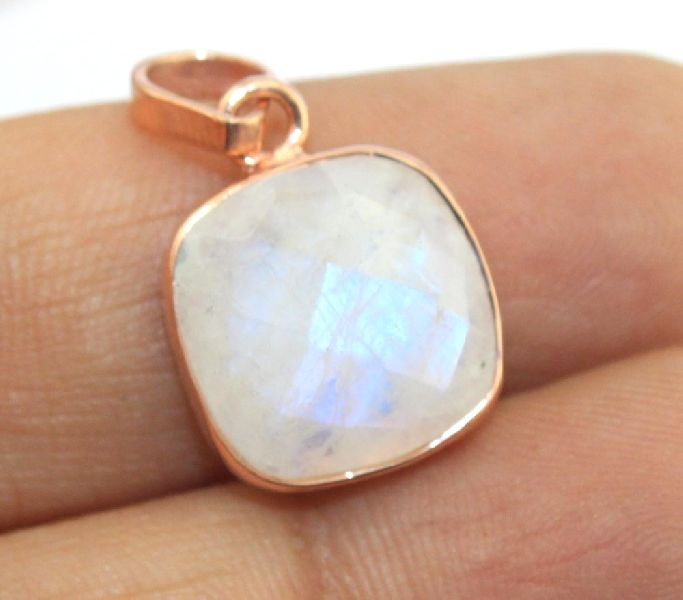 Zeva Jewels Brass Rainbow Moonstone Pendant, Occasion : Party, Wedding, Casual, Everyday, Gifts