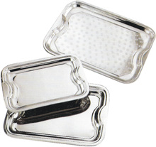 Square Shape Metal Stainless Steel Dollar Tray, Certification : EEC