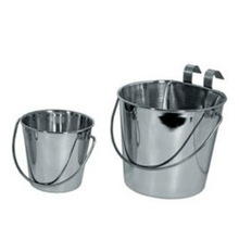 Stainless Steel Flat Bucket, for Small Animals, Feature : Eco-Friendly