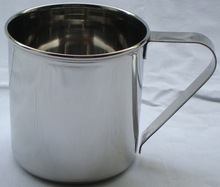 Round Shape Metal Stainless Steel Mug, for Home Hotel Restaurant, Feature : Eco-Friendly