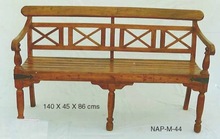 wooden garden table bench